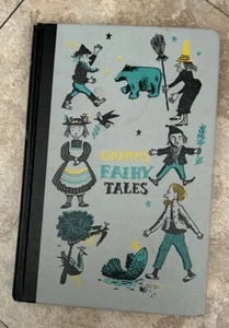 Vintage ~ Whimsical Grimm's Fairy Tales Book By Jakob & Wilhelm Grimm 1954 Ed - Picture 1 of 13