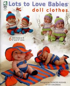 Knitting  Lots to Love Babies Doll Clothes 8"  and 10" Dolls Annies Attic