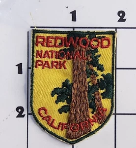 California Patch Redwood National Forest Vintage Embroidered Iron On Travel - Picture 1 of 1