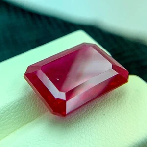 PIGEON BLOOD RED HUGE 26.35 CT PERFECT RUBY CORUNDUM OCTAGON CHATHUM GEMSTONE - Picture 1 of 2