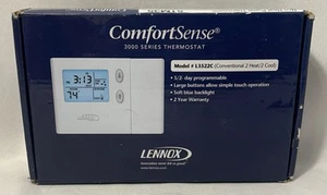 Thermostat Lennox ComfortSense 3000 L3522C Conventional 2 Heat/ 2 Cool 51M35 - Picture 1 of 3