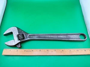 Vintage 12" Length PROTO Adjustable Wrench 712-S USA Open/Closes Smooth & Tight - Picture 1 of 10