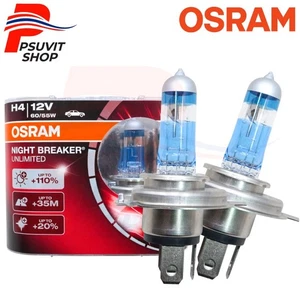 OSRAM Headlight bulbs H4 12V 60/55W Night Breaker Unlimited Up TO 110% - Picture 1 of 6
