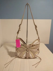 Nuevo Bolso Bandolera Betsey Johnson Mariposa Natural, Bandolera - Imagen 1 de 8