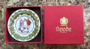 SPODE 1983 A Merry Christmas to You and A Prosperous New Year Mini Plate - Picture 1 of 6