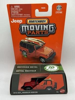 Matchbox Moving Parts 2016 Jeep Wrangler Rubicon - 1:64 Diecast Car - Image 1 of 3