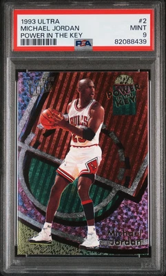 1993 Ultra Power In The Key Michael Jordan #2 PSA 9 - Imagem 1 de 2