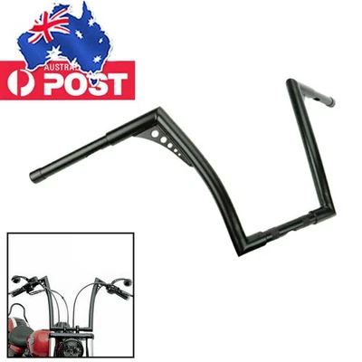 12" Rise 1-1/4" Handlebars Ape Hangers Handlebar Fit For Harley Dyna Street Bob - Image 1 of 4