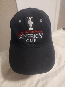 Gorra de vela Copa América Gorra con tirantes Negra Carreras Navegación San Francisco 2013 - Imagen 1 de 8