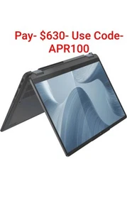 Lenovo Flex 5i 14"Touchscreen 12th Gen i5 8GB/256GB 2-in-1 Laptop Computer Win11 - Picture 1 of 9