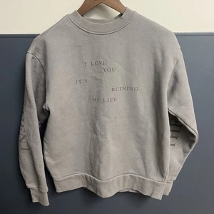 Taylor Swift TTPD Women’s Size Small I Love You It's Ruining My Life Crewneck - Picture 1 of 11