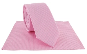Michelsons Of London Boys Semi Plain Wedding / Occasions Tie & Pocket Square Set - Picture 1 of 75