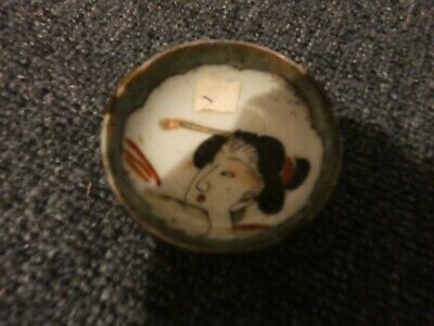 Antique Asian Finger Bowl With Cane Round Outside • 45$