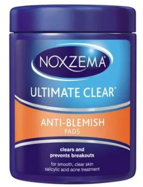 Almofadas faciais transparentes antimanchas Noxzema Ultimate 90 unidades - FRETE GRÁTIS - Imagem 1 de 4