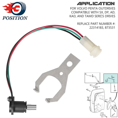 PO-AUTO Tilt Trim Sender Kit for Volvo Penta AD/DP/SX/EF/by/LK/KAD/TAMD 22314183 873531