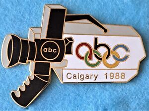 1988 CALGARY OLYMPIC GAMES -   ABC CAMERA  MEDIA   PIN - READ DESCRIPTION!!
