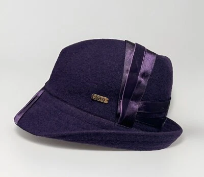 RARO Chapéu Fedora Kangol Estéreo Roxo Conde Player Trilby Lã PEQUENO NOVO - Imagem 1 de 4