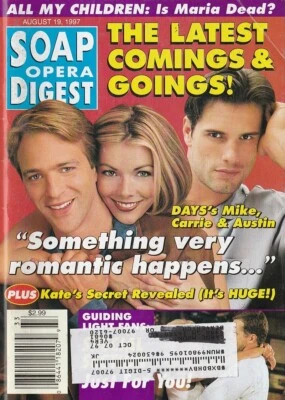 Soap Opera Digest Aug 19, 1997 ROARK CRITCHLOW-CHRISTIE CLARK-AUSTIN PECK-DAYS - Image 1 of 4