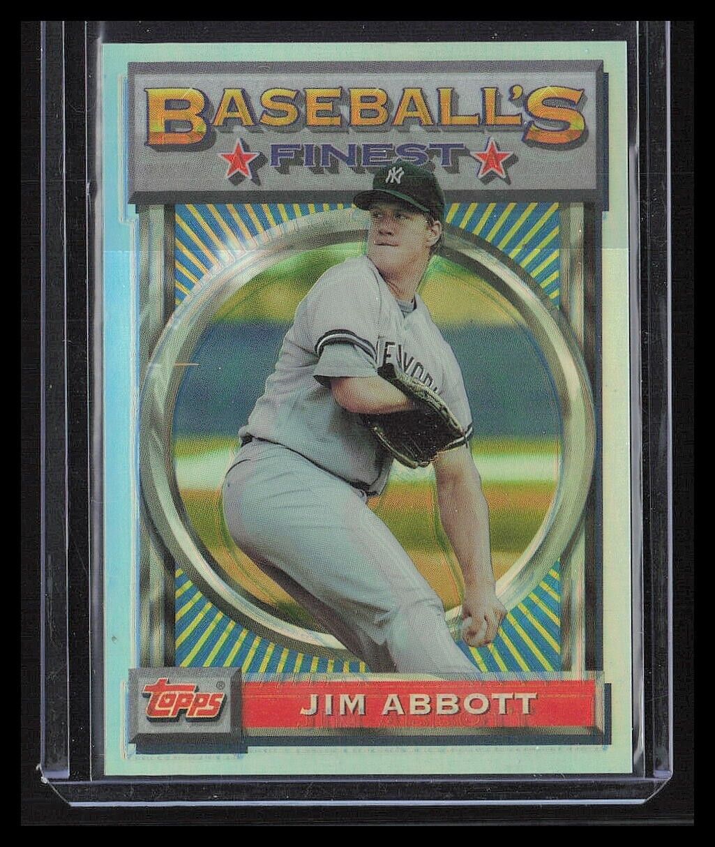 JIM ABBOTT 1993 Topps Finest Baseballs Finest Refractor YANKEES