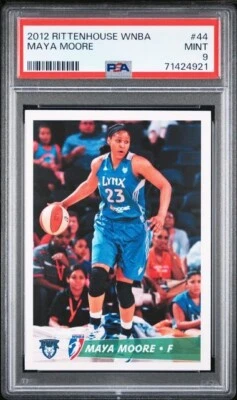 2012 Rittenhouse WNBA Maya Moore PSA 9 UCONN Huskies Minnesota Lynx - Image 1 of 2