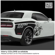 Dodge Challenger 2008-2023 Side Scat Pack Style Bee Decal Stripes (Choose Color)