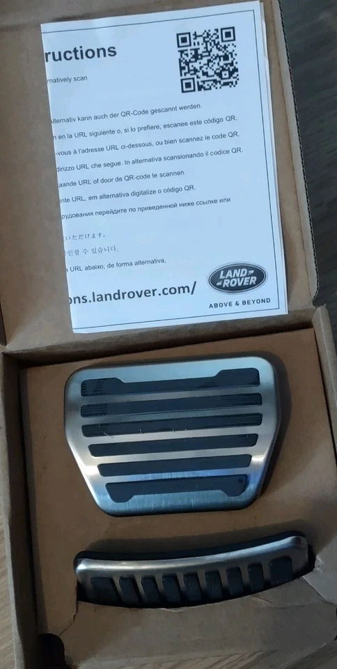 Land Rover OEM Range Rover L405 2018+ & Sport L494 2018+ Stainless Steel Pedals - Image 1 of 1