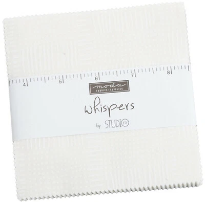 Whispers Moda Charm Pack 42 100% Cotton 5" Precut Quilt Squares - Image 1 of 2