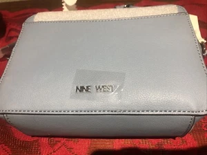 Nine West Baby Blue Calandra Womens Handbag Purse Cross Body Shoulder OBO NWT - Picture 1 of 4