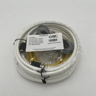 PPC 606212-PPC Phone Kit Coax/CAT 5E/Phone Jumper 2-Way Splitter - Image 1 of 4