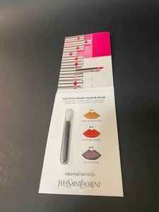 YVES SAINT LAURENT “VOLUPTE” : LIQUID COLOUR BALM SAMPLE CARD NEW & SEALED - Picture 1 of 1