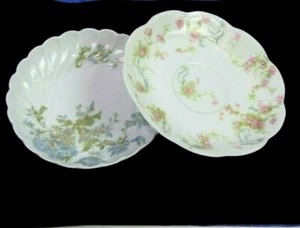 Lot of 2 Haviland Limoges SAUCERS ONLY  Different Patterns - Picture 1 of 10