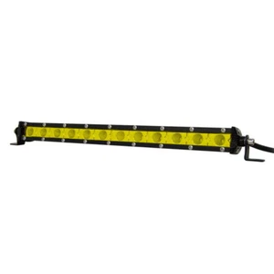 Amber 12inch 60W Flood Slim Single Row Fog LED Work Light Bar Car SUV Truck -wq - Picture 1 of 11
