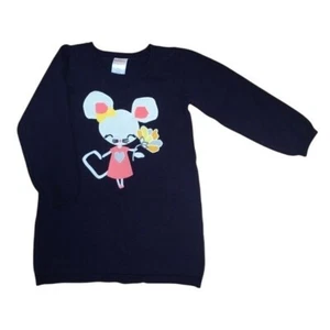 Gymboree Girls Sweater Dress – Size 18-24M, Navy Blue, 100% Cotton, Embroidered - Picture 1 of 3
