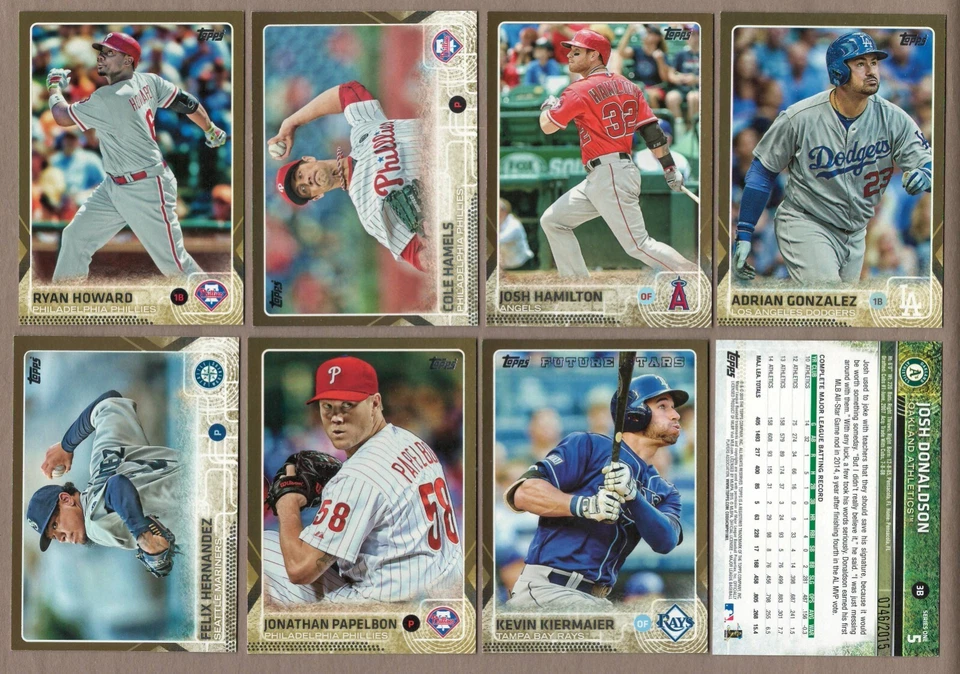 2015 Topps GOLD Border Parallel Single Card #/2015 RC Rookie Logo Flagship - Image 1 of 1