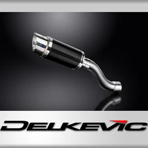 Ducati Monster 1200 & 821 2014-2020 Slip On 8" Round Carbon Exhaust Muffler Kit - Foto 1 di 9