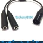 Aviation Headset GA Dual Plugs to Airbus 5Pin XLR Headset Adapter Cable