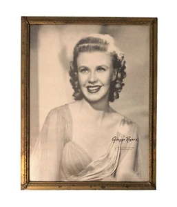 Vintage 1930's Ginger Rogers 8x10" Movie Star Photo In Original Picture Frame - Picture 1 of 2