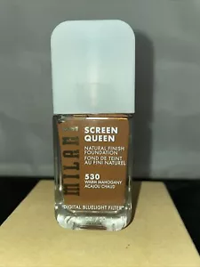 Milani Screen Queen Liquid Foundation Makeup Warm Mahogany #530. 1 fl oz - Picture 1 of 3