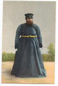 1910 Russian Postcard of Obese Policeman in Uniform - Picture 1 of 2