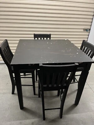 high top dining table set - Image 1 of 4