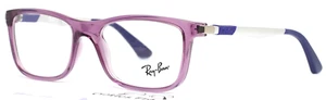 RAY BAN RB1549 3735 Lilac Girls Kids Rectangle Full Rim Eyeglasses 48-16-125 - Picture 1 of 13