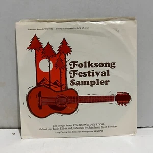 Folksong Festival Sampler 33 rpm 7" Single 1967 Scholastic Records CC-0602 VG+ - Picture 1 of 5