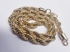 Adamans 10Mm Rope Chain - Gold Tone 18"