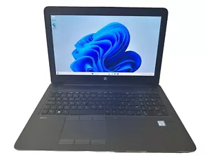 HP Laptop Windows 11 ZBOOK 15 G3 i7 6820HQ 8 GB 256GB NVIDIA Quadro M2000M READ - Picture 1 of 20