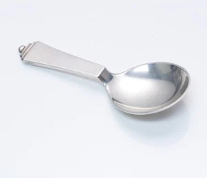 Vintage Early Georg Jensen Sterling Silver Pyramid Tea Caddy Sugar Spoon - Picture 1 of 5