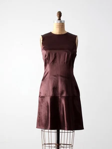 Vivienne Tam sheath dress, silky burgundy cocktail dress, size xs - Picture 1 of 7
