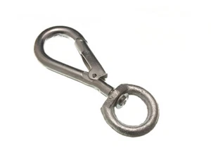 Gancho De Carabina Con Clip De Resorte A Girar 8Mm 5/16 Bzp Tamaño Del Paquete 4 - Picture 1 of 1