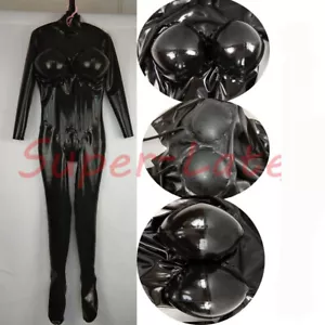 Latex catsuit with inflatable breast men cross-dressing custom made - Picture 1 of 5