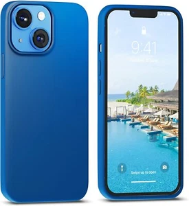 For iPhone 13 Mini Silicone Thin Shockproof Case Premium Cover Blue 5.4" - Picture 1 of 12