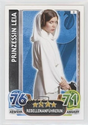 2015-16 Topps Star Wars Force Attax German Princess Leia Organa Princess Leia #2 - Image 1 of 2